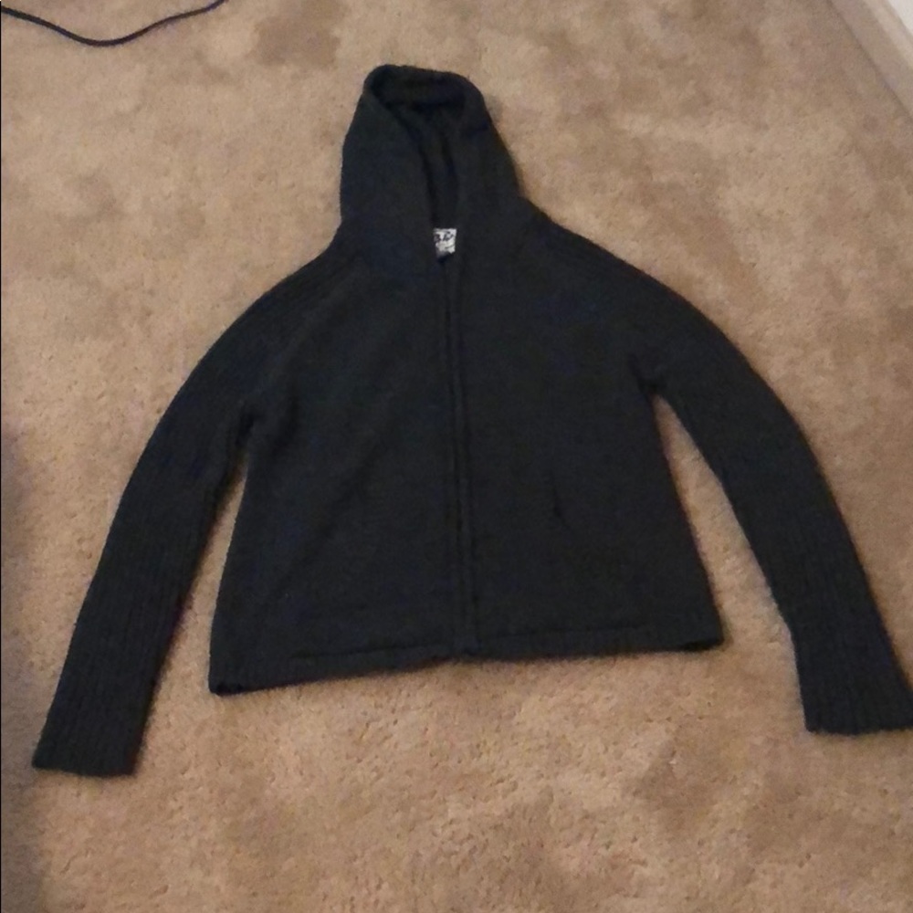 Charcoal gray zip up jacket